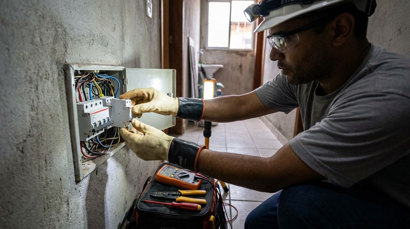 Instalacao de disjuntor profissional em Campina Grande‑PB