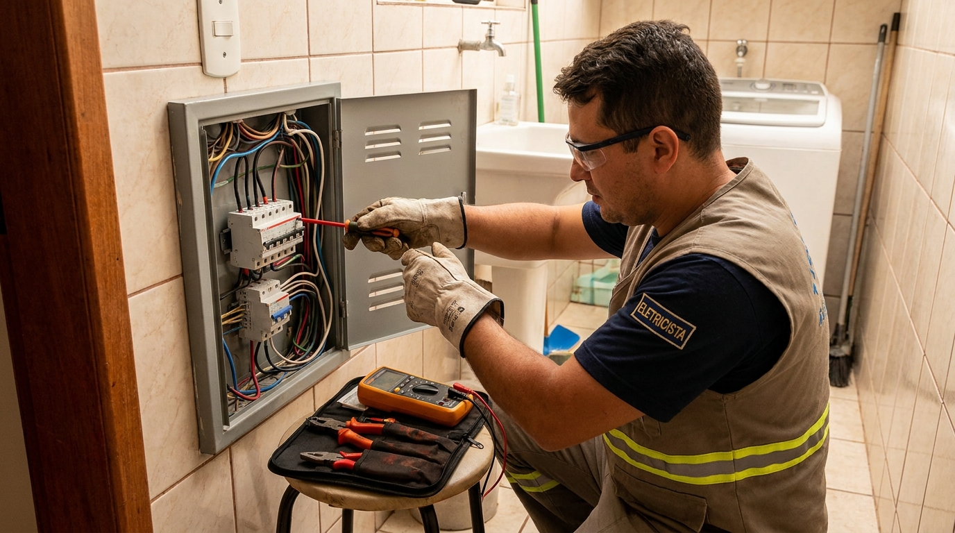 Instalacao de disjuntor residencial em Campina Grande‑PB