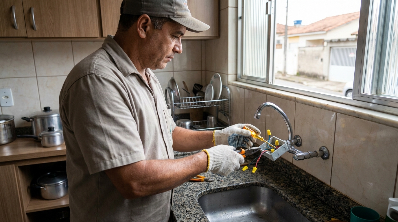 Instalacao de torneira eletrica profissional em Campina Grande‑PB