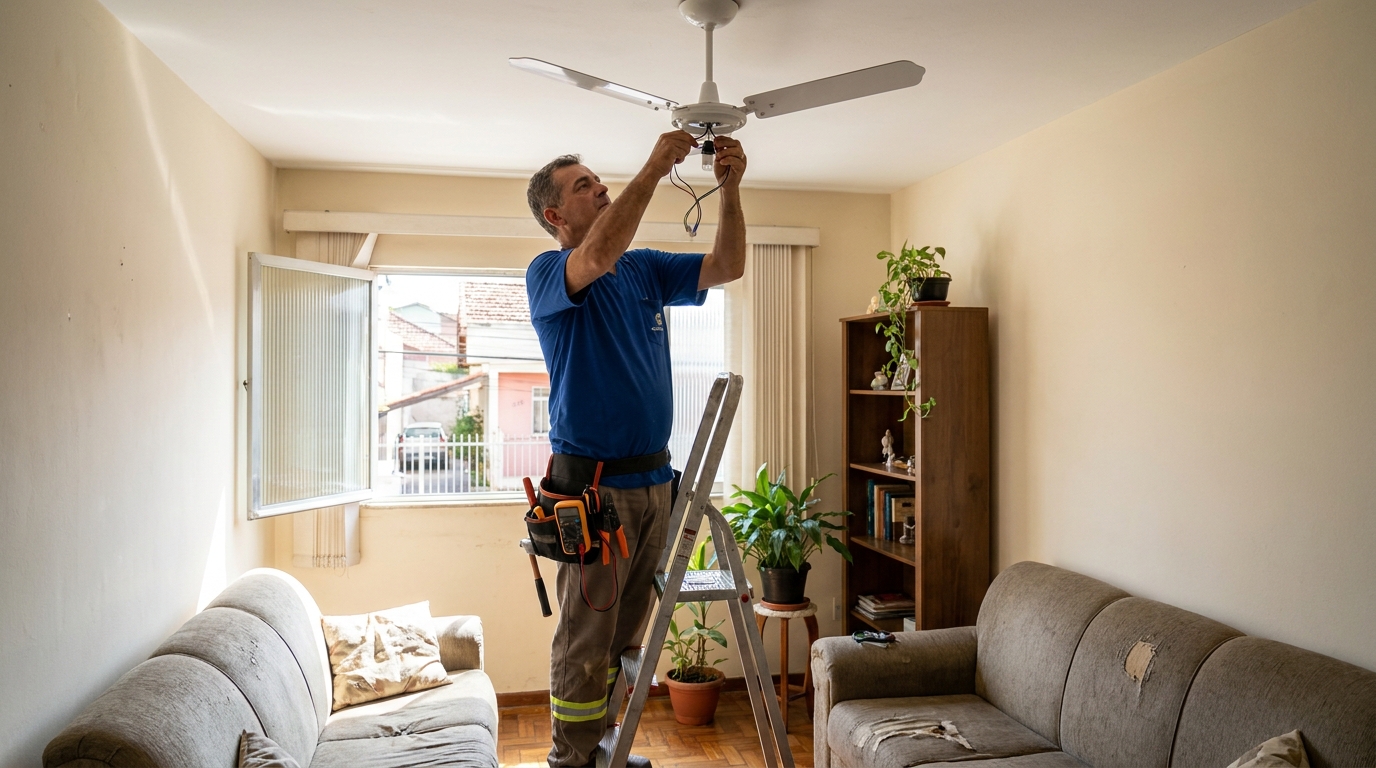 Instalação de Ventilador de Teto perto de mim em Campina Grande‑PB