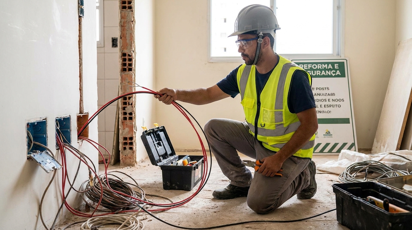 Troca de fiacao eletrica em Campina Grande‑PB