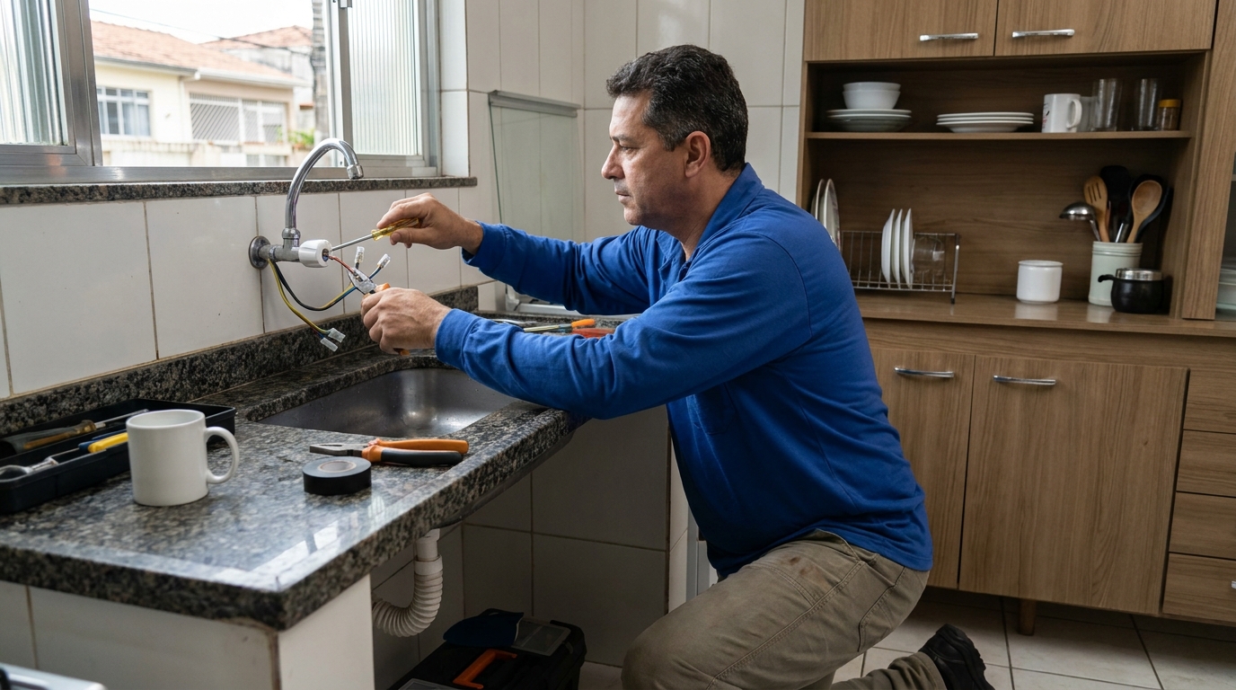 Troca de torneira eletrica em Campina Grande‑PB